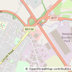 Map of Newark, Nottinghamshire
