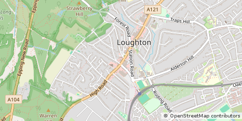 Map of Loughton