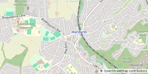 Map of Leeds, West Yorkshire
