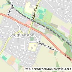 Map of Sheffield, Yorkshire
