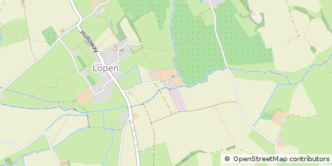 Map of Lopen, Somerset