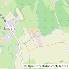 Map of Lopen, Somerset