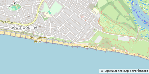 Map of Bournemouth, Dorset