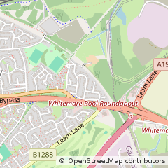 Map of Gateshead, Tyne and Wear
