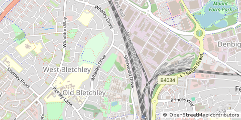Map of Milton Keynes, Buckinghamshire