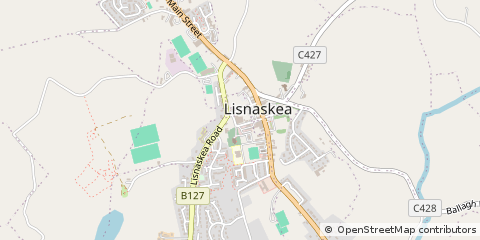 Map of Lisnaskea, CO. Fermanagh