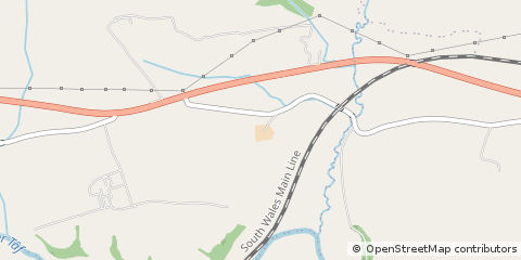 Map of Carmarthen,, Carmarthenshire
