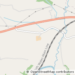Map of Carmarthen,, Carmarthenshire