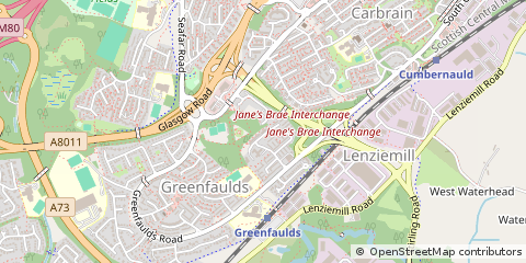 Map of Cumbernauld