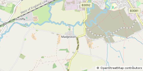 Map of Gillingham, Dorset