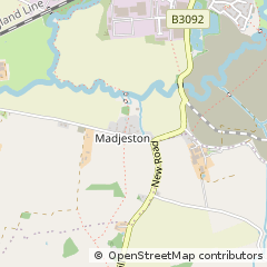 Map of Gillingham, Dorset