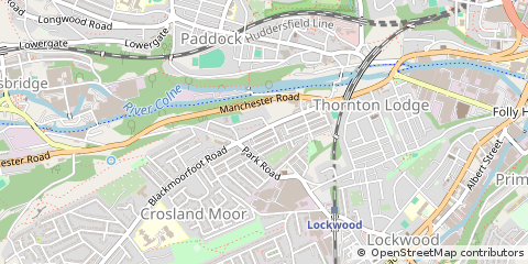 Map of Huddersfield
