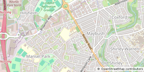 Map of Southampton, Hampshire