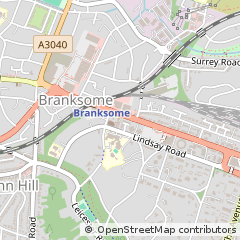 Map of Poole, Dorset