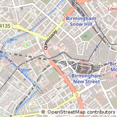 Map of Birmingham, West Midlands