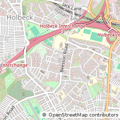 Map of Leeds, West Yorkshire