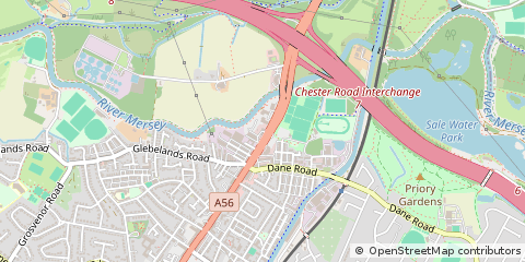 Map of Sale, Cheshire