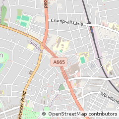 Map of Manchester, Lancashire