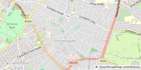 Map of Leicester