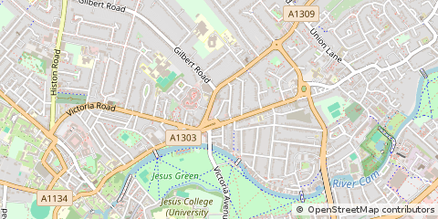 Map of Cambridge, Cambridgeshire