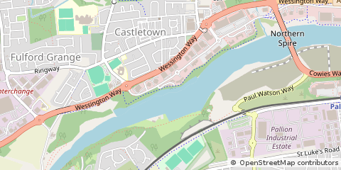 Map of Sunderland