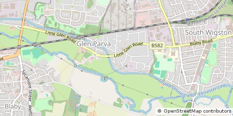 Map of Leicester, Leicestershire