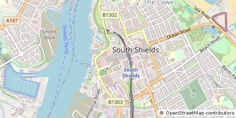 Map of South Shields