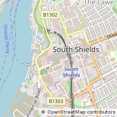Map of South Shields
