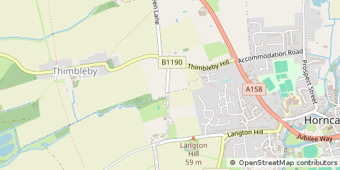 Map of Horncastle, Lincolnshire