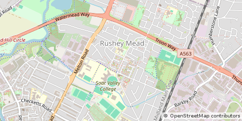 Map of Leicester