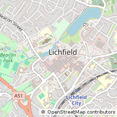 Map of Lichfield