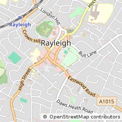Map of Rayleigh, Essex
