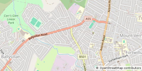 Map of Belfast, Co. Antrim