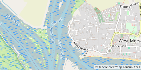 Map of Colchester, Suffolk