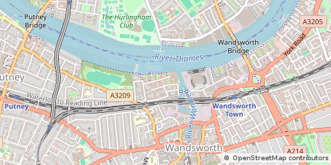 Map of Wandsworth, London