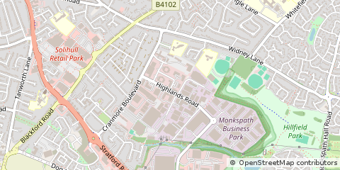 Map of Solihull