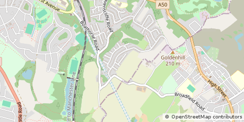 Map of Stoke-on-Trent, Staffordshire
