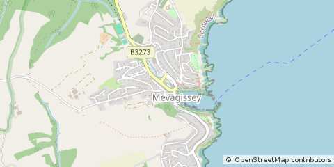 Map of ST. Austell, Cornwall