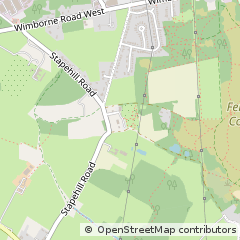 Map of Wimborne, Dorset