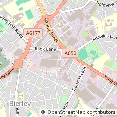 Map of Bradford, West Yorkshire