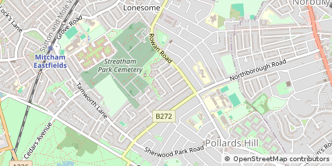 Map of Mitcham