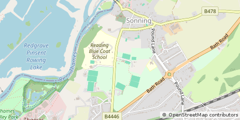 Map of Reading, Berkshire