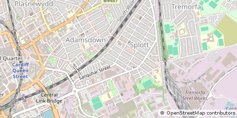 Map of Cardiff