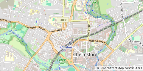 Map of Chelmsford, Essex