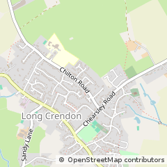 Map of Long Crendon, Bucks