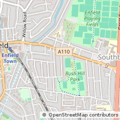 Map of Enfield, Middlesex