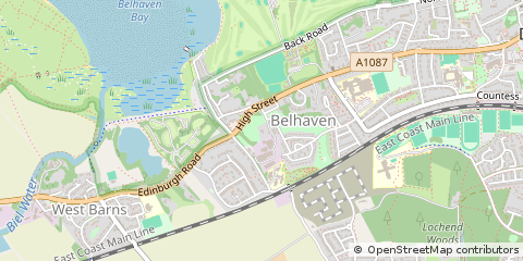 Map of East Lothian