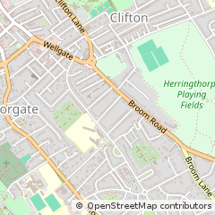 Map of Rotherham, South Yorkshire