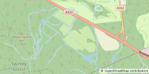 Map of Bagshot, Surrey