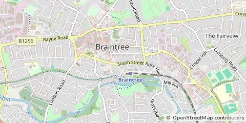 Map of Braintree, Essex